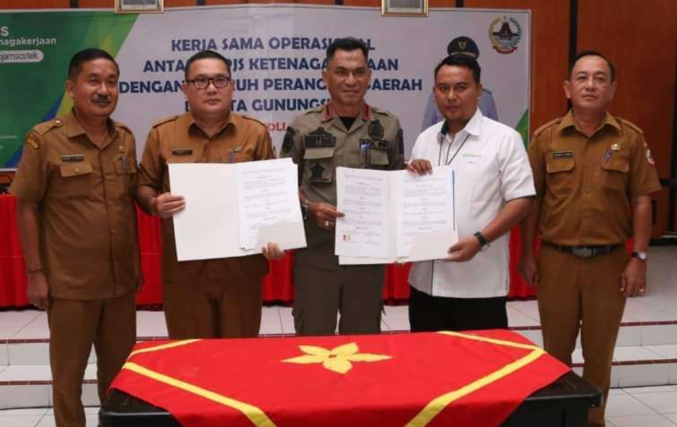 Perjanjian Kerjasama BPJS Ketenagakerjaan Nias dan Pemkot Gunungsitoli
