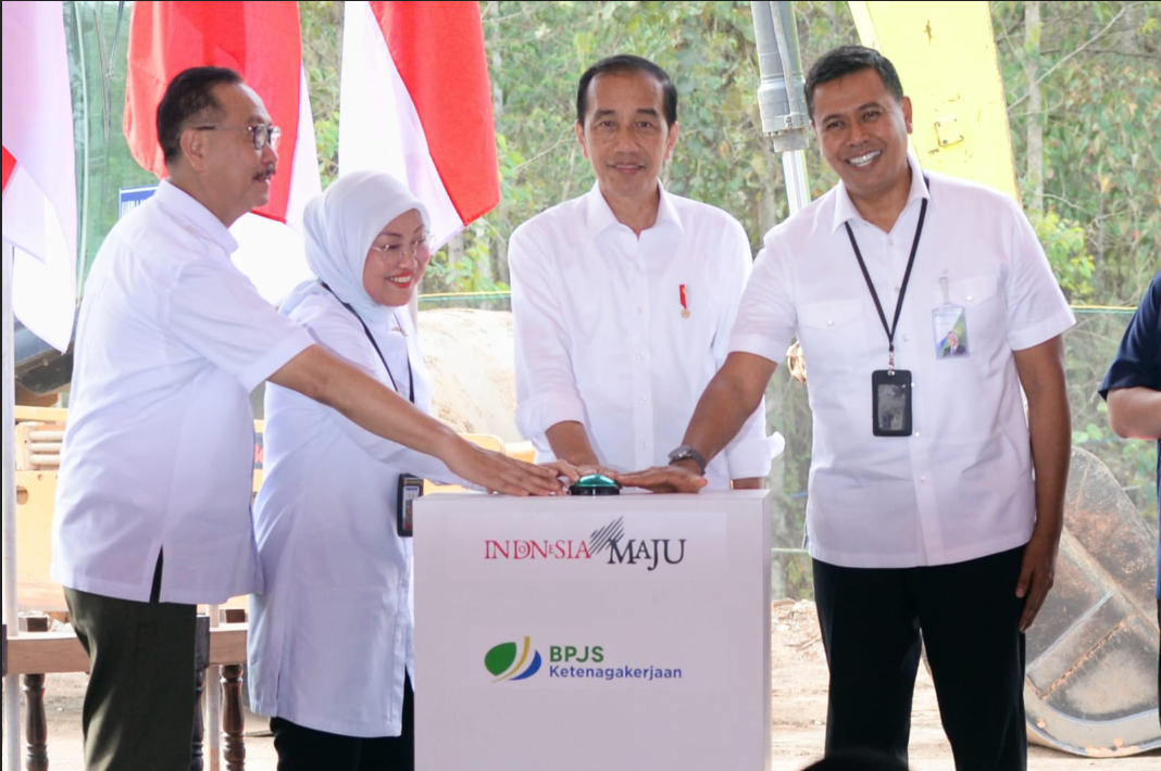 Presiden Jokowi Groundbreaking Kantor BPJS Ketenagakerjaan di IKN yang Padukan Konsep Alam, Budaya dan Manusia