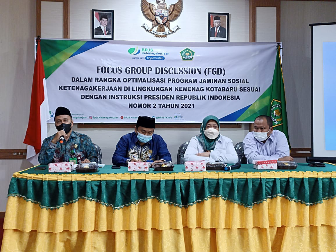 Bersama Kemenag, BPJS Ketenagakerjaan Kotabaru Gelar FGD