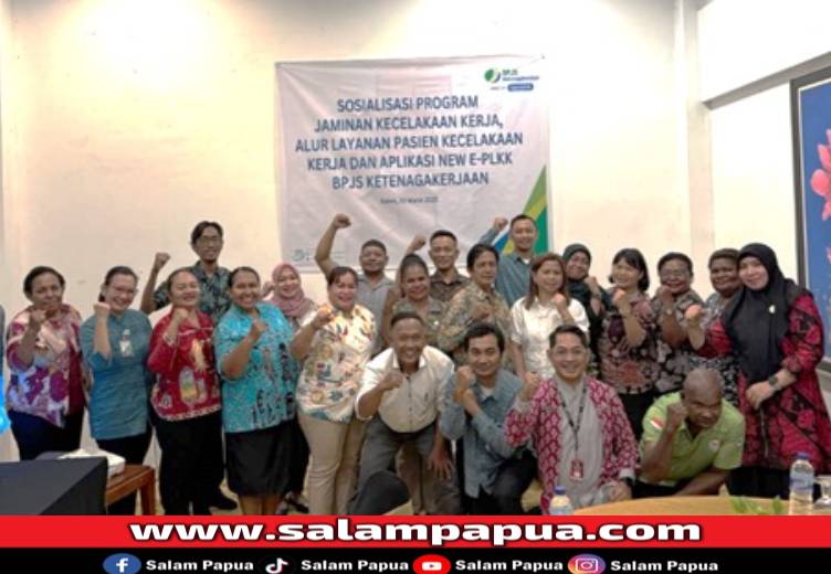 BPJS Ketenagakerjaan Mimika Sosialisasikan PLKK Kepada Puskesmas Di Mimika