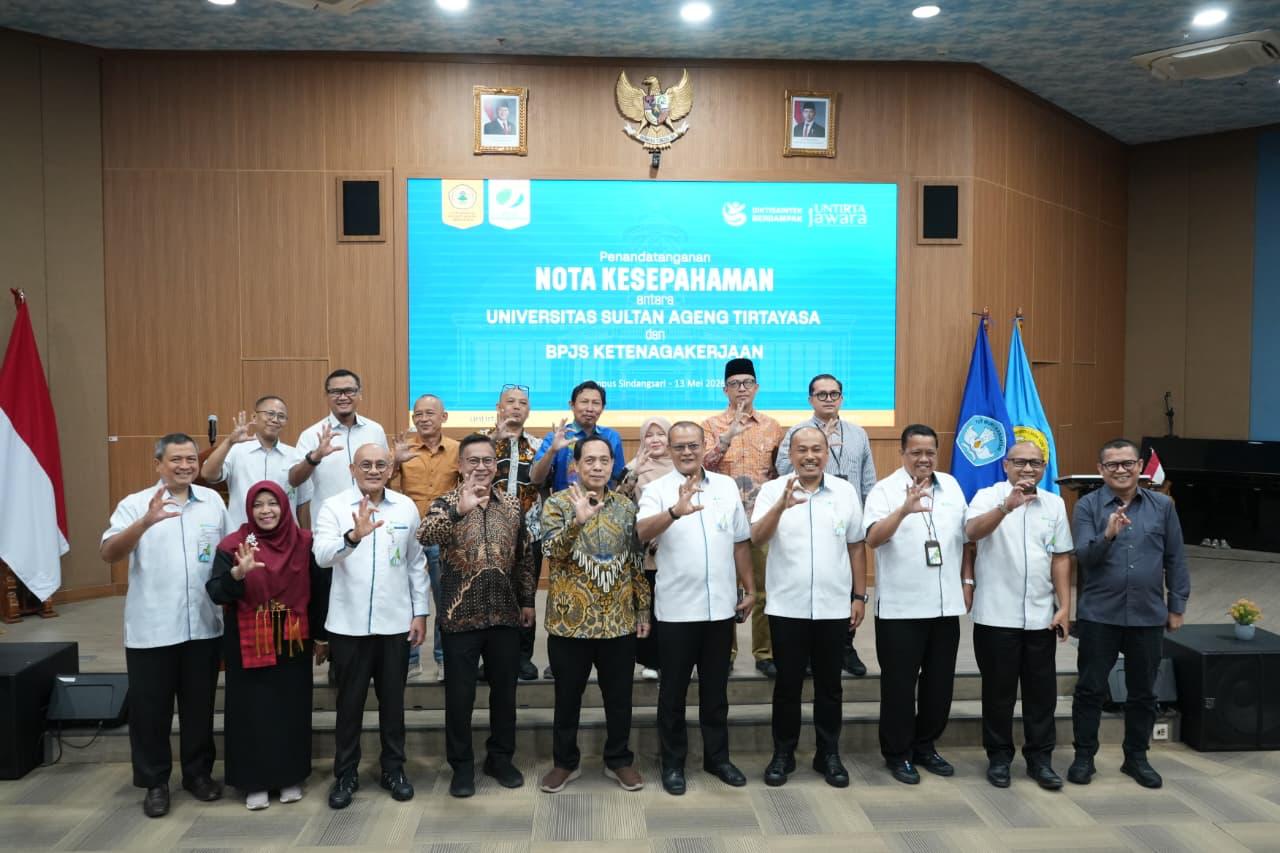BPJS Ketenagakerjaan-Untirta Teken Kerja Sama, Lindungi Civitas Akademika Dan Mahasiswa Magang Lewat Jamsostek