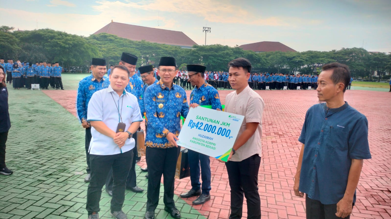 BPJS Ketenagakerjaan Santuni Ahli Waris Anggota Korpri Kabupaten Bekasi 