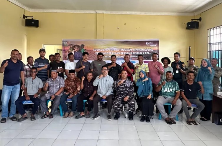 BPJS Ketenagakerjaan dan PPI Pusong Gencarkan Sosialisasi Perlindungan Nelayan di Lhokseumawe