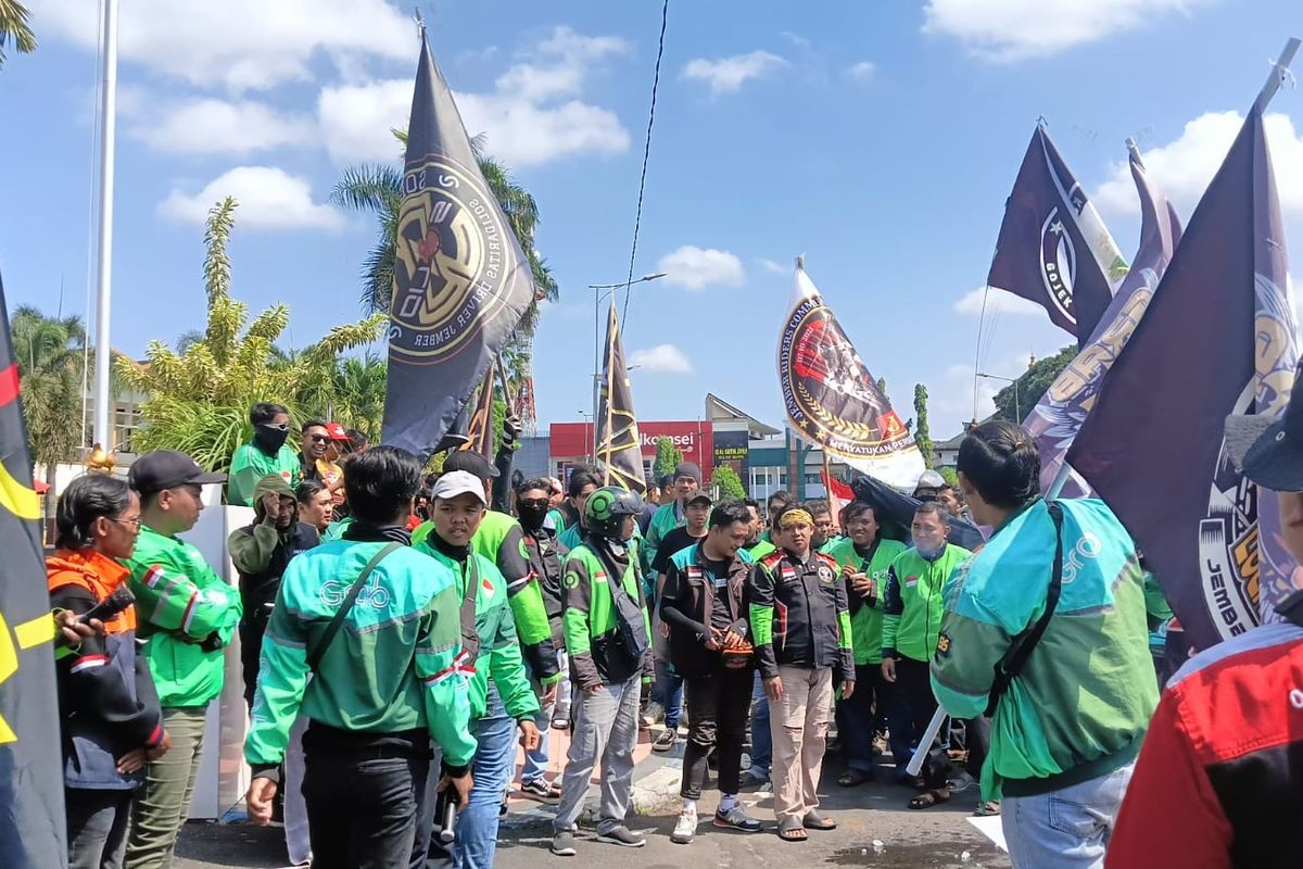 Demo Ojol di Jember, Driver Minta Pemkab Tanggung Kepesertaan BPJS Ketenagakerjaan