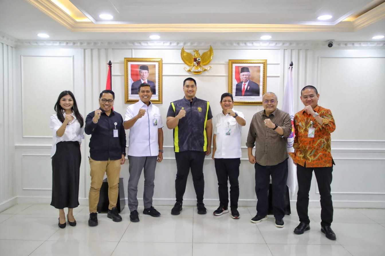 BPJS Ketenagakerjaan temui Menpora RI bahas tentang jaminan sosial para atlet Indonesia
